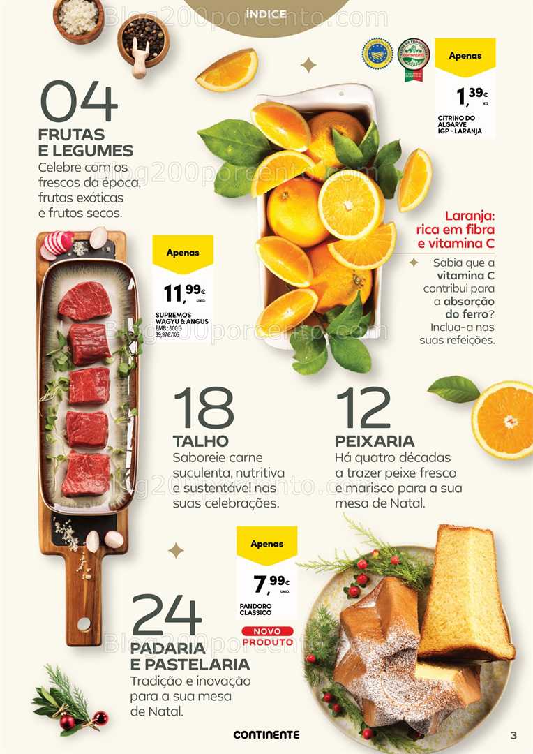 Antevisão Folheto CONTINENTE Especial Mesa de Natal e Ano Novo Promoções até 31 dezembro