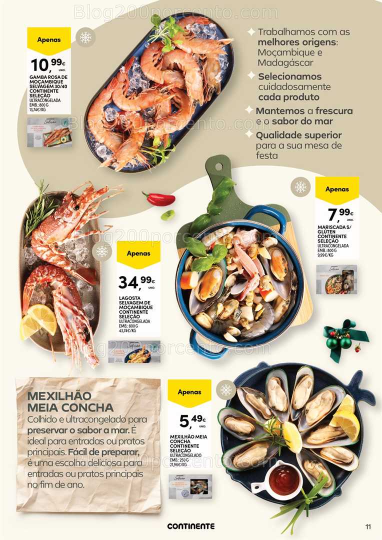 Antevisão Folheto CONTINENTE Especial Mesa de Natal e Ano Novo Promoções até 31 dezembro