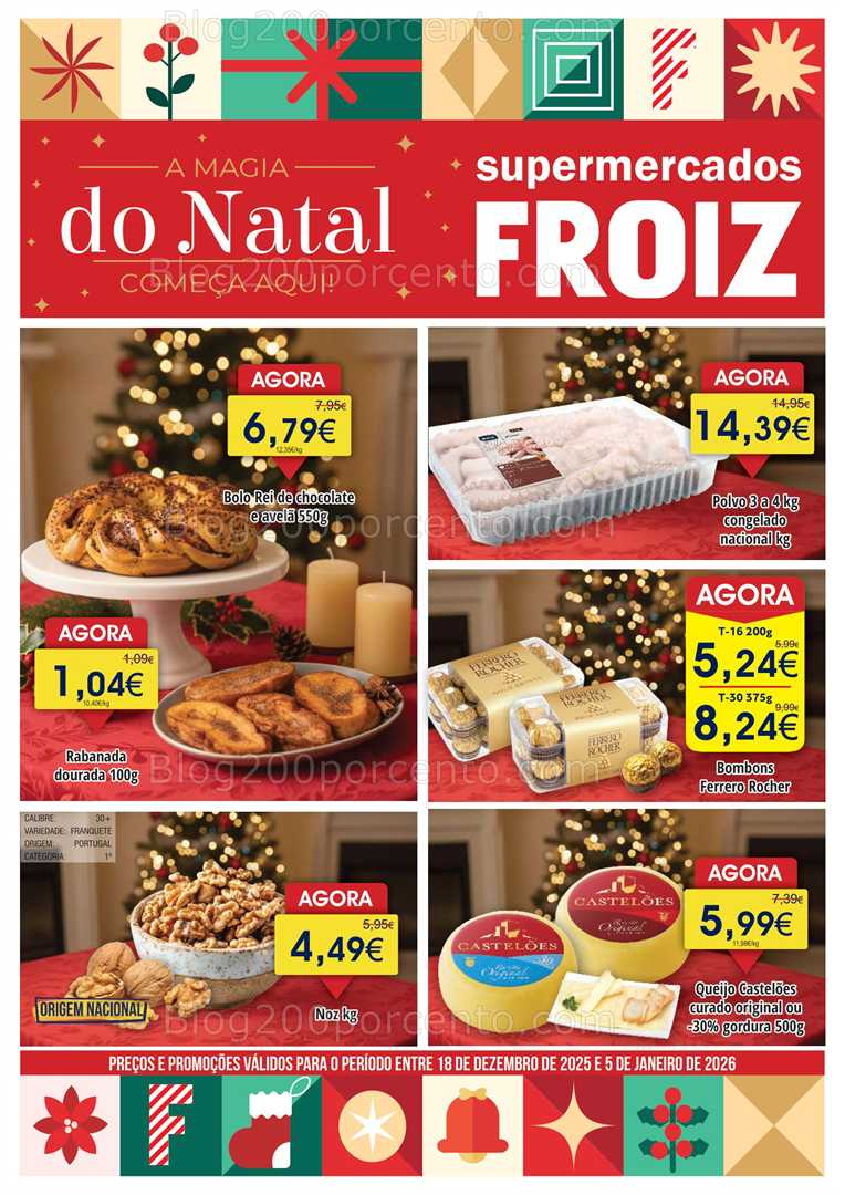 Antevisão Folheto FROIZ Promoções de 18 dezembro a 5 janeiro