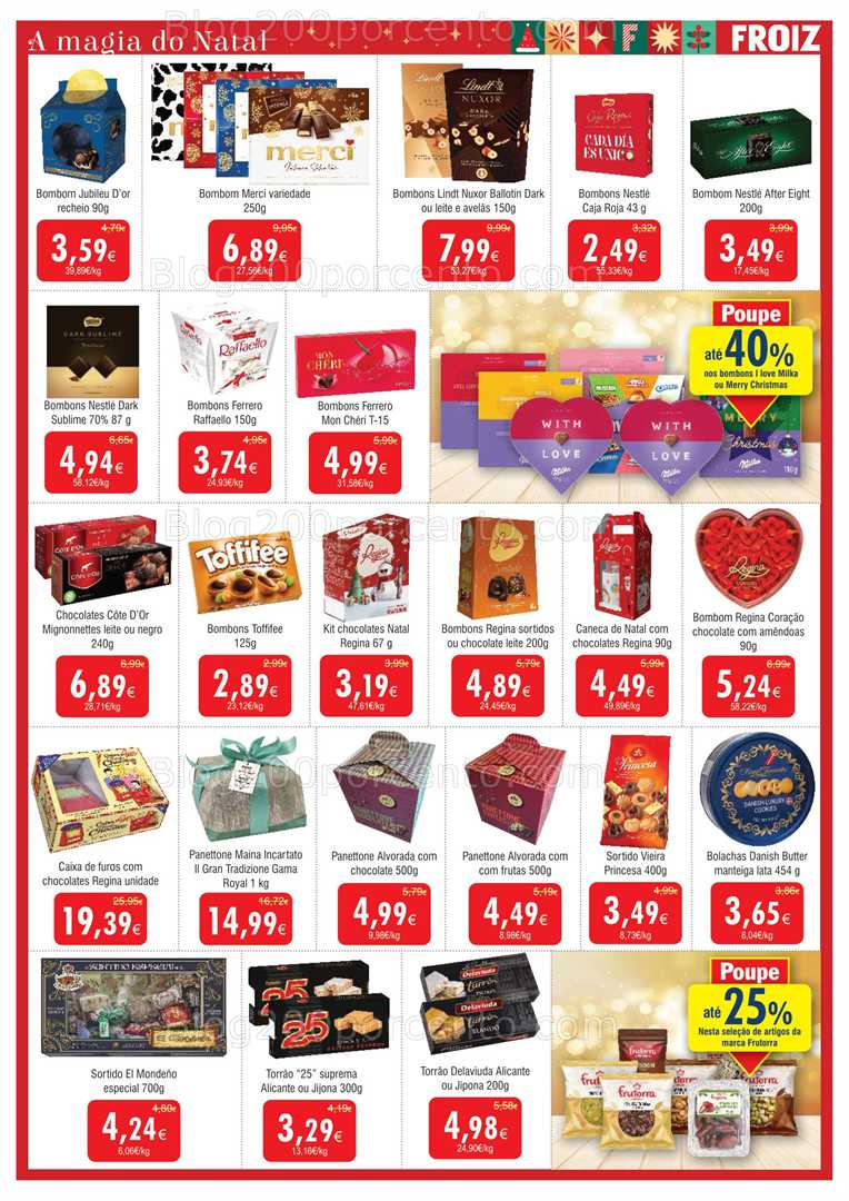 Antevisão Folheto FROIZ Promoções de 18 dezembro a 5 janeiro