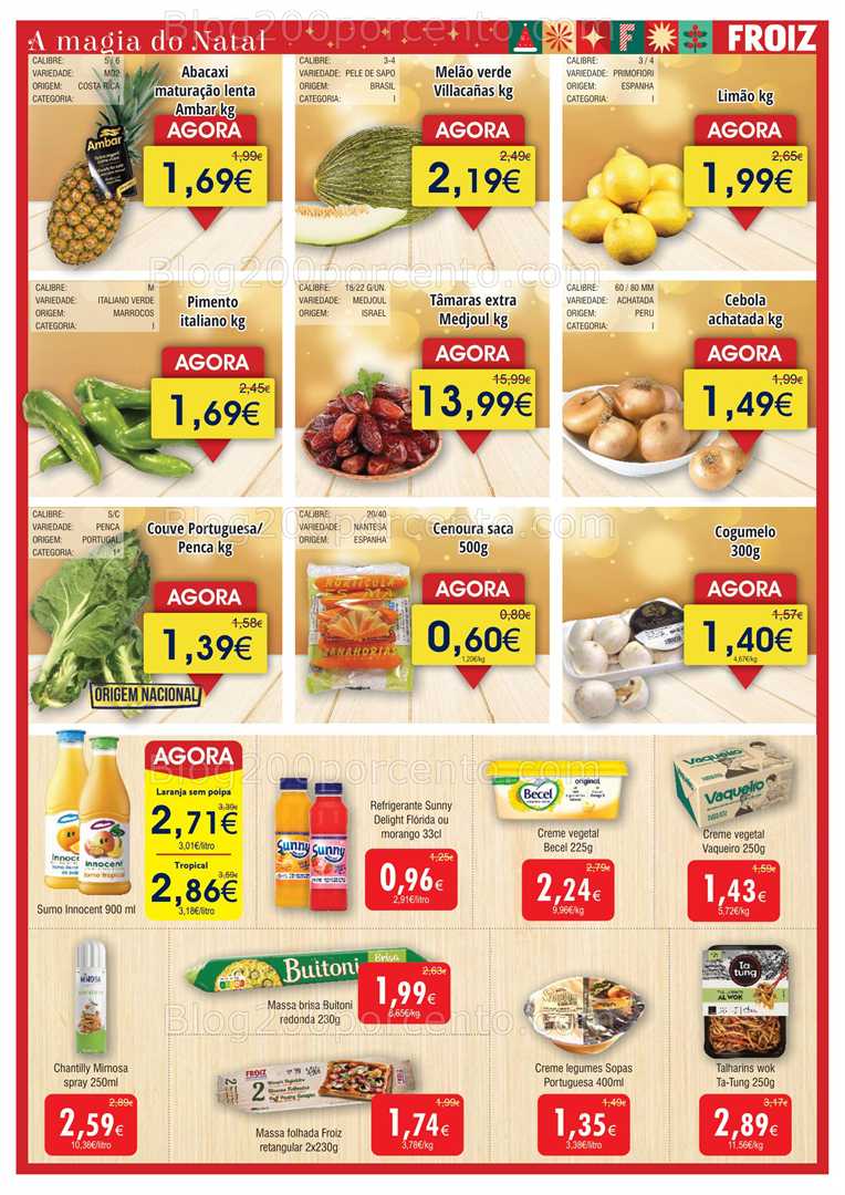 Antevisão Folheto FROIZ Promoções de 18 dezembro a 5 janeiro
