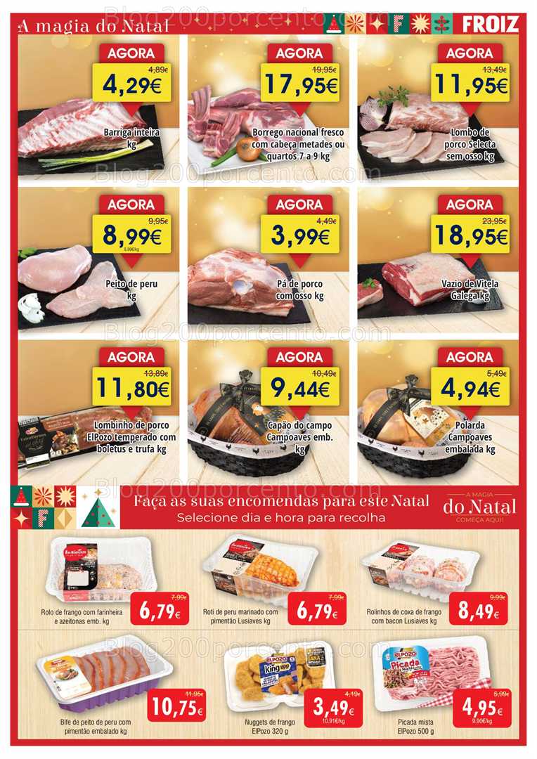 Antevisão Folheto FROIZ Promoções de 18 dezembro a 5 janeiro