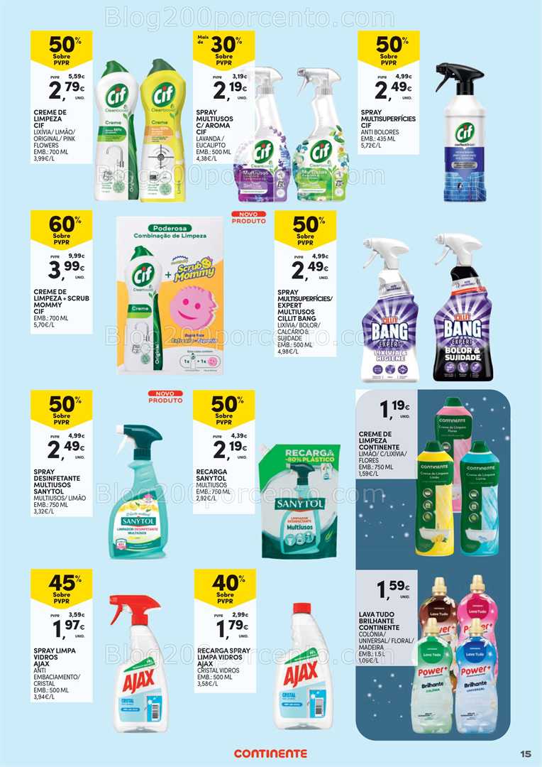 Antevisão Folheto CONTINENTE Especial Limpeza do Lar Promoções de 2 a 18 janeiro