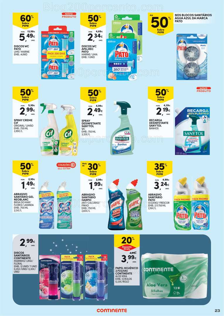 Antevisão Folheto CONTINENTE Especial Limpeza do Lar Promoções de 2 a 18 janeiro