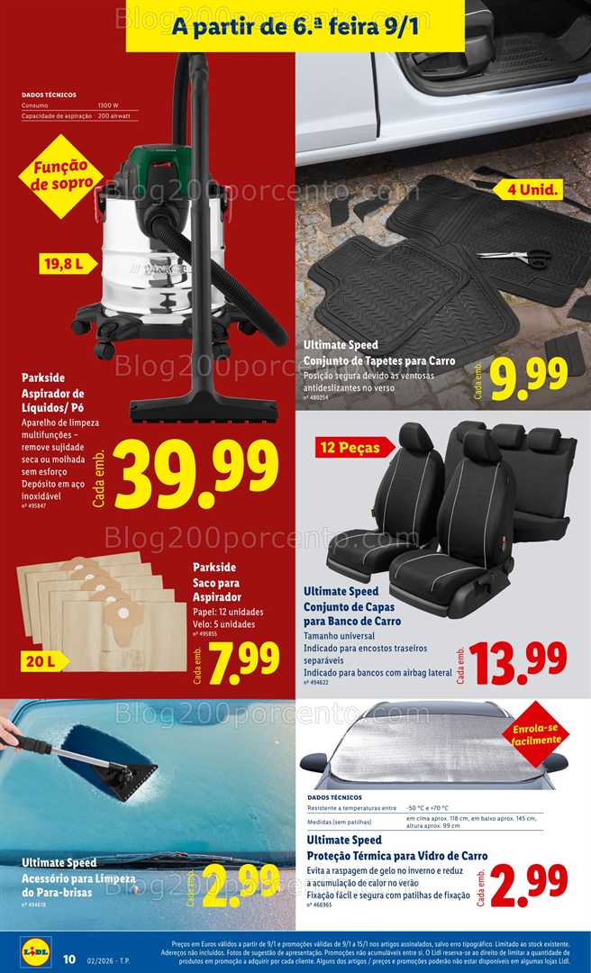 Antevisão Folheto LIDL Bazar Promoções de 5 a 15 janeiro