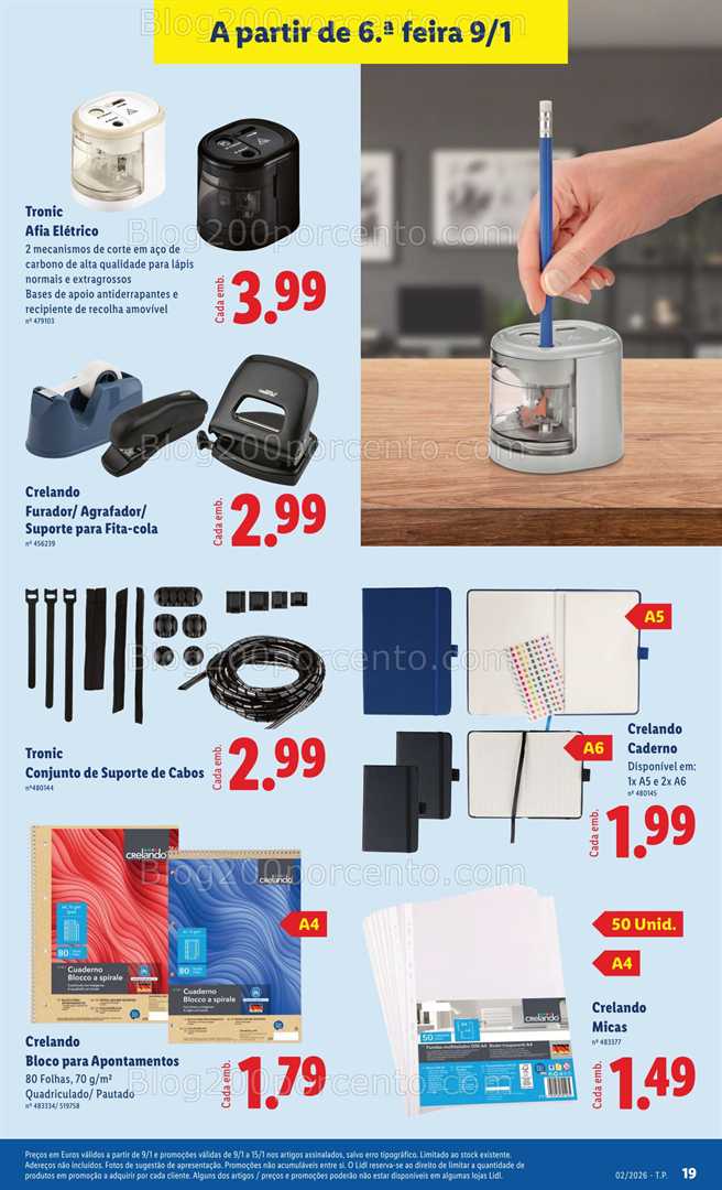 Antevisão Folheto LIDL Bazar Promoções de 5 a 15 janeiro