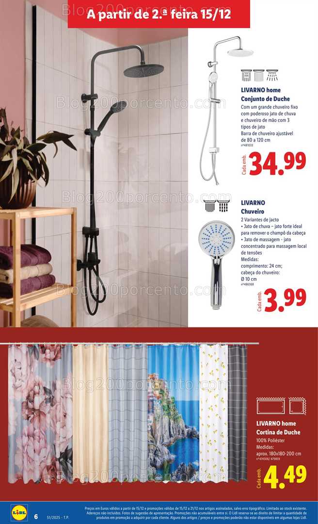 Antevisão Folheto LIDL Bazar Promoções de 15 a 25 dezembro