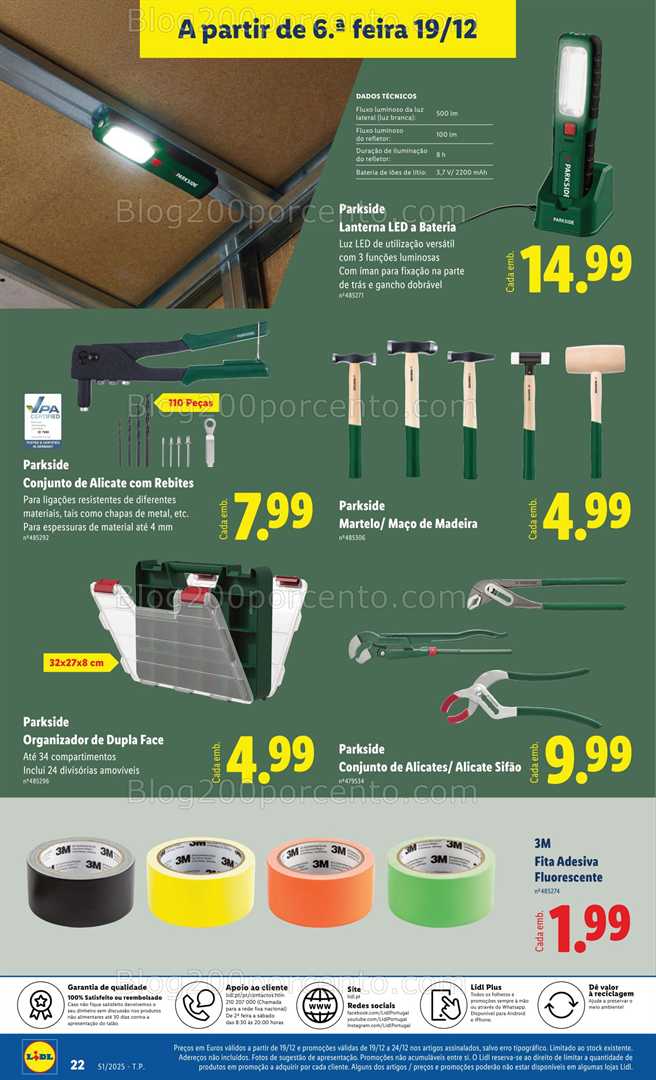 Antevisão Folheto LIDL Bazar Promoções de 15 a 25 dezembro