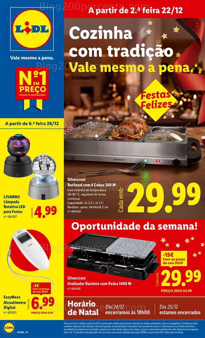 Antevisão Folheto LIDL Bazar Promoções de 22 a 31 dezembro - Edição Digital