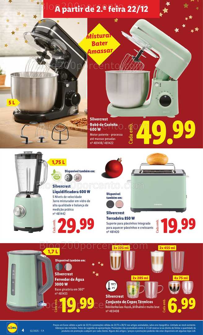 Antevisão Folheto LIDL Bazar Promoções de 22 a 31 dezembro - Edição Digital