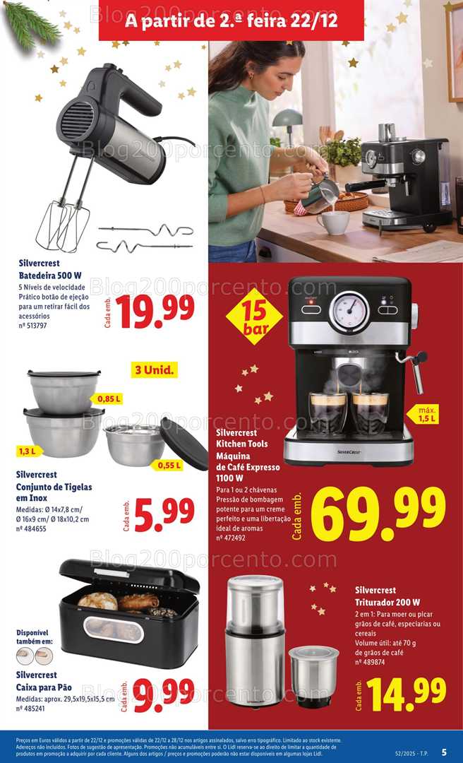 Antevisão Folheto LIDL Bazar Promoções de 22 a 31 dezembro - Edição Digital