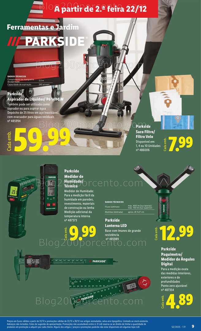 Antevisão Folheto LIDL Bazar Promoções de 22 a 31 dezembro - Edição Digital