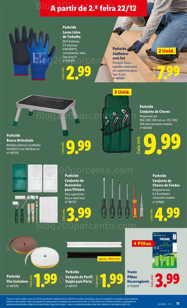 Antevisão Folheto LIDL Bazar Promoções de 22 a 31 dezembro - Edição Digital
