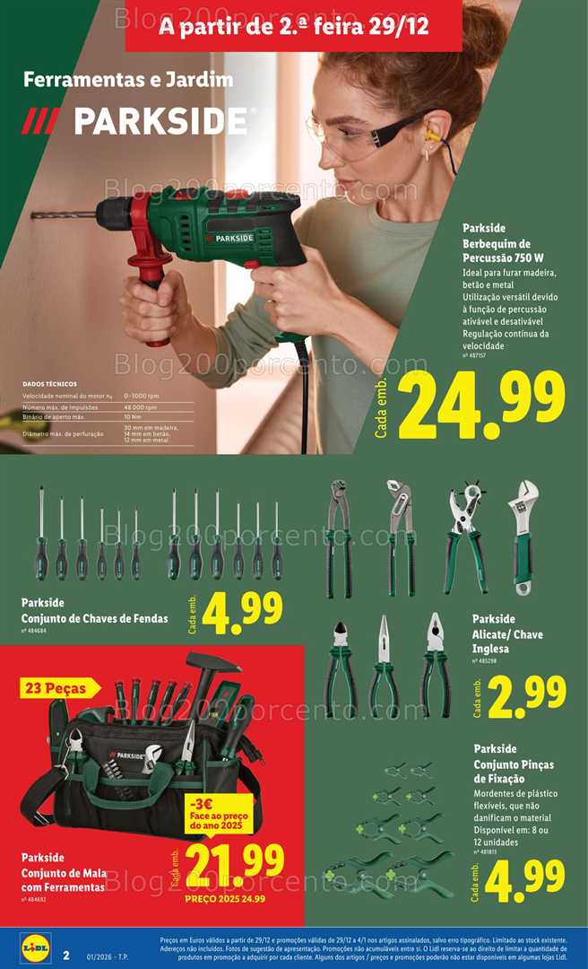 Antevisão Folheto LIDL Bazar Promoções 29 dezembro a 8 janeiro