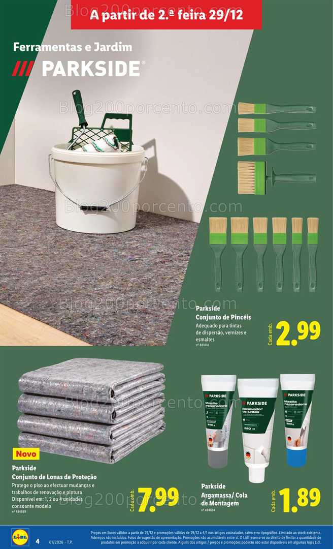 Antevisão Folheto LIDL Bazar Promoções 29 dezembro a 8 janeiro