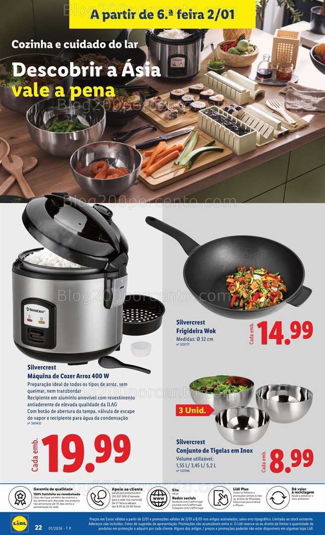 Antevisão Folheto LIDL Bazar Promoções 29 dezembro a 8 janeiro