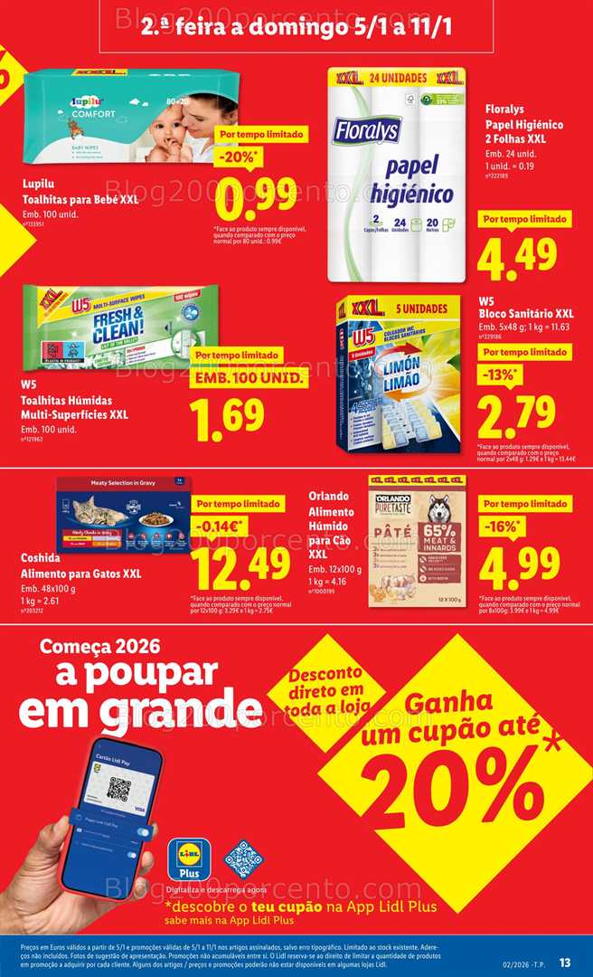Antevisão Folheto LIDL Promoções de 5 a 11 janeiro