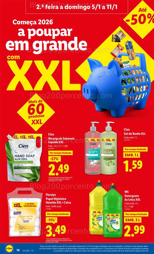 Antevisão Folheto LIDL Promoções de 5 a 11 janeiro