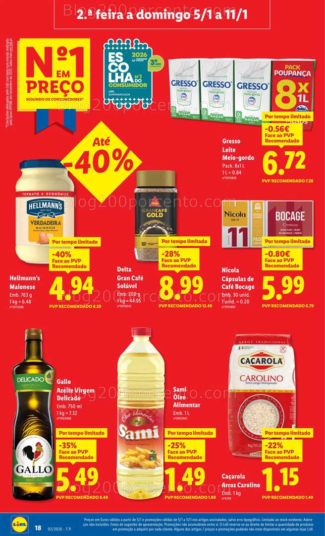 Antevisão Folheto LIDL Promoções de 5 a 11 janeiro