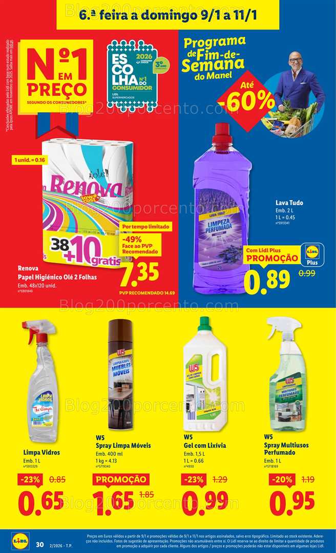 Antevisão Folheto LIDL Promoções de 5 a 11 janeiro
