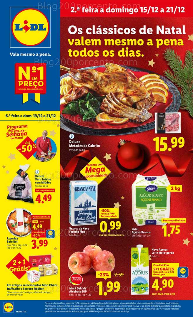 Antevisão Folheto LIDL Promoções de 15 a 21 dezembro