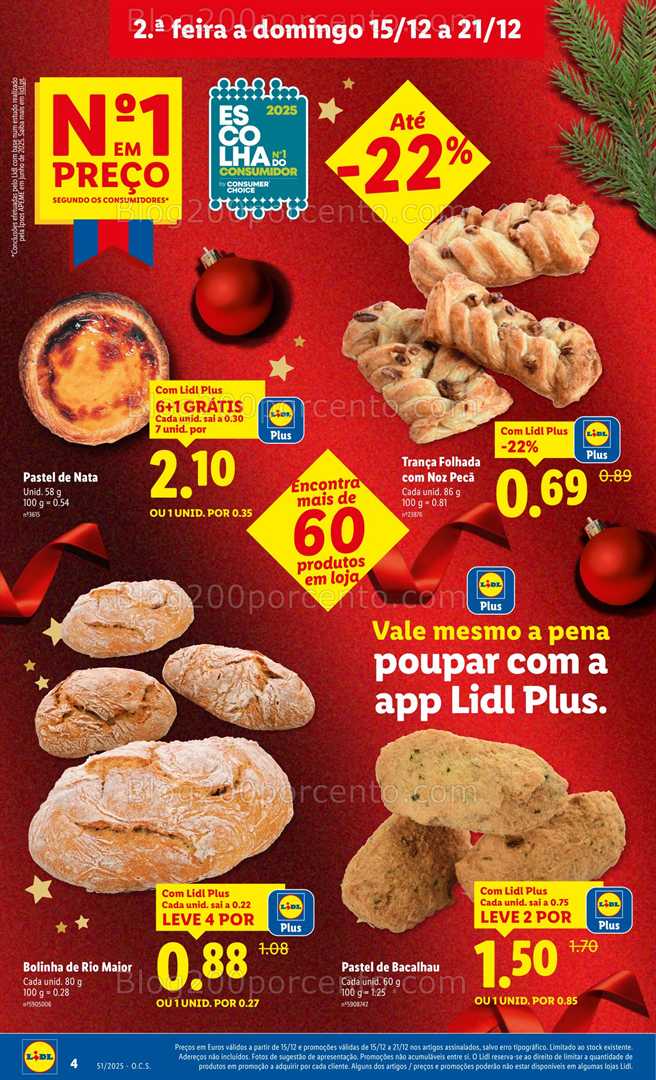 Antevisão Folheto LIDL Frescos Promoções de 15 a 21 dezembro