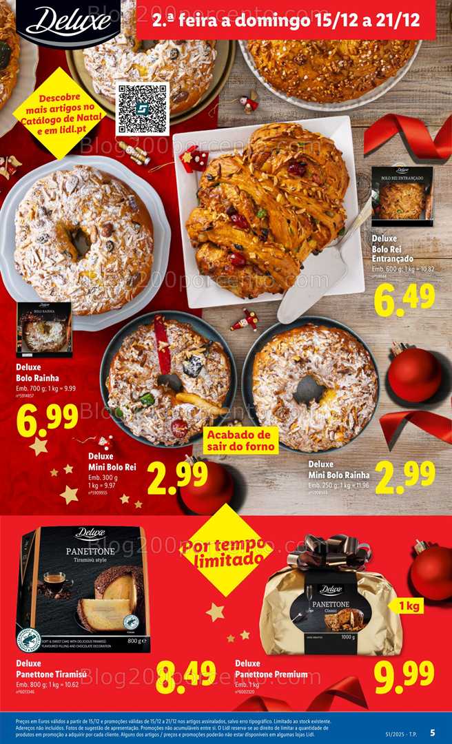 Antevisão Folheto LIDL Deluxe Promoções de 15 a 21 dezembro