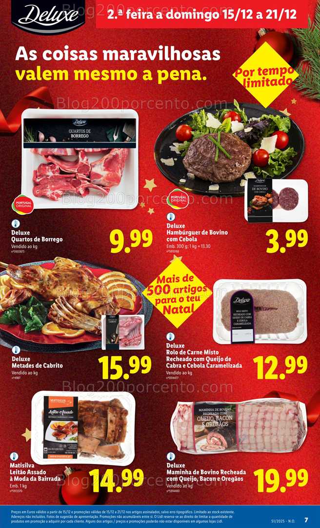 Antevisão Folheto LIDL Deluxe Promoções de 15 a 21 dezembro