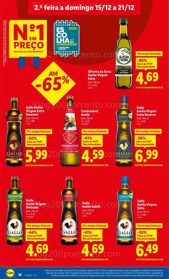 Antevisão Folheto LIDL Promoções de 15 a 21 dezembro