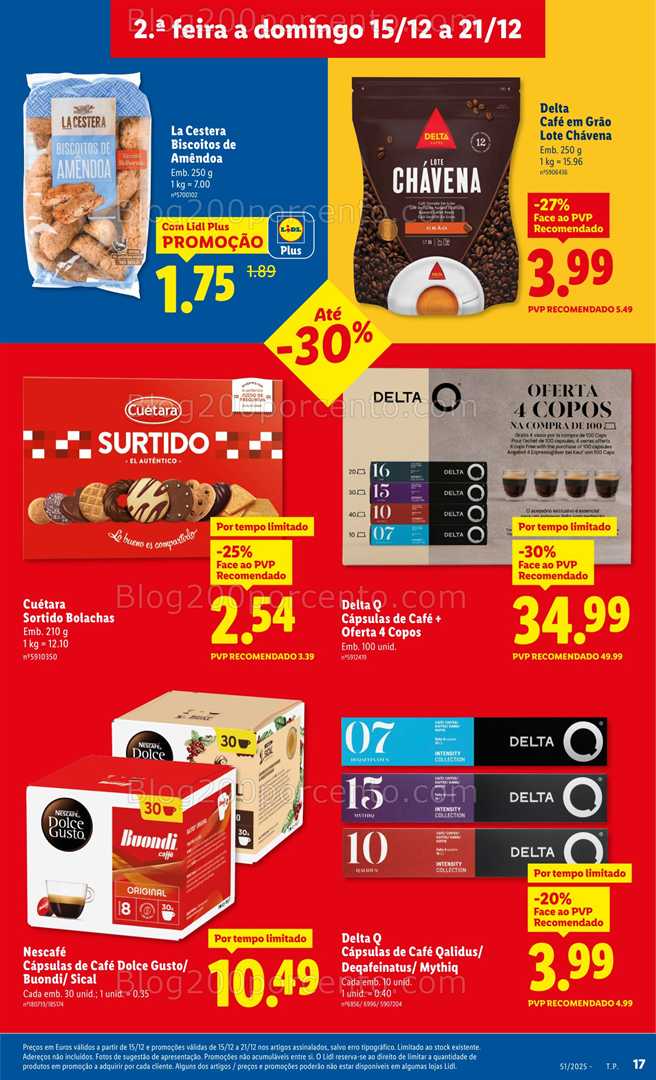 Antevisão Folheto LIDL Promoções de 15 a 21 dezembro