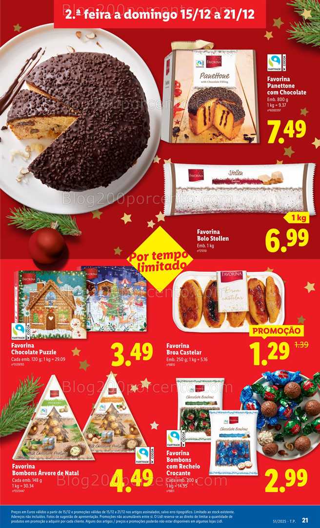 Antevisão Folheto LIDL Promoções de 15 a 21 dezembro