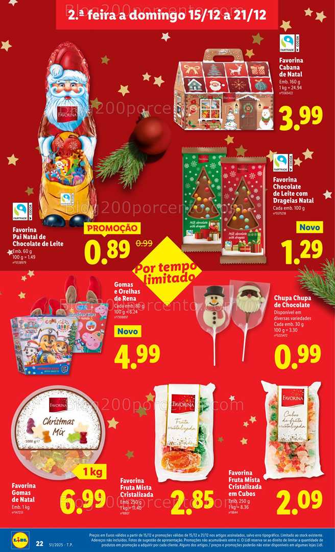 Antevisão Folheto LIDL Promoções de 15 a 21 dezembro