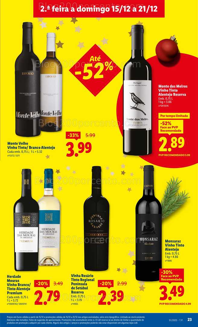 Antevisão Folheto LIDL Promoções de 15 a 21 dezembro