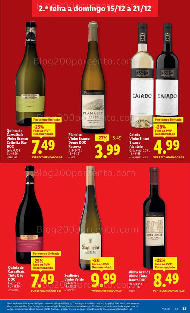 Antevisão Folheto LIDL Promoções de 15 a 21 dezembro