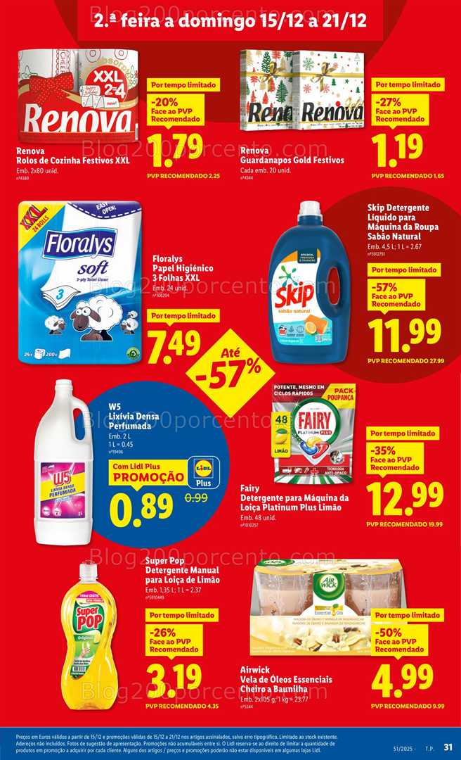 Antevisão Folheto LIDL Promoções de 15 a 21 dezembro