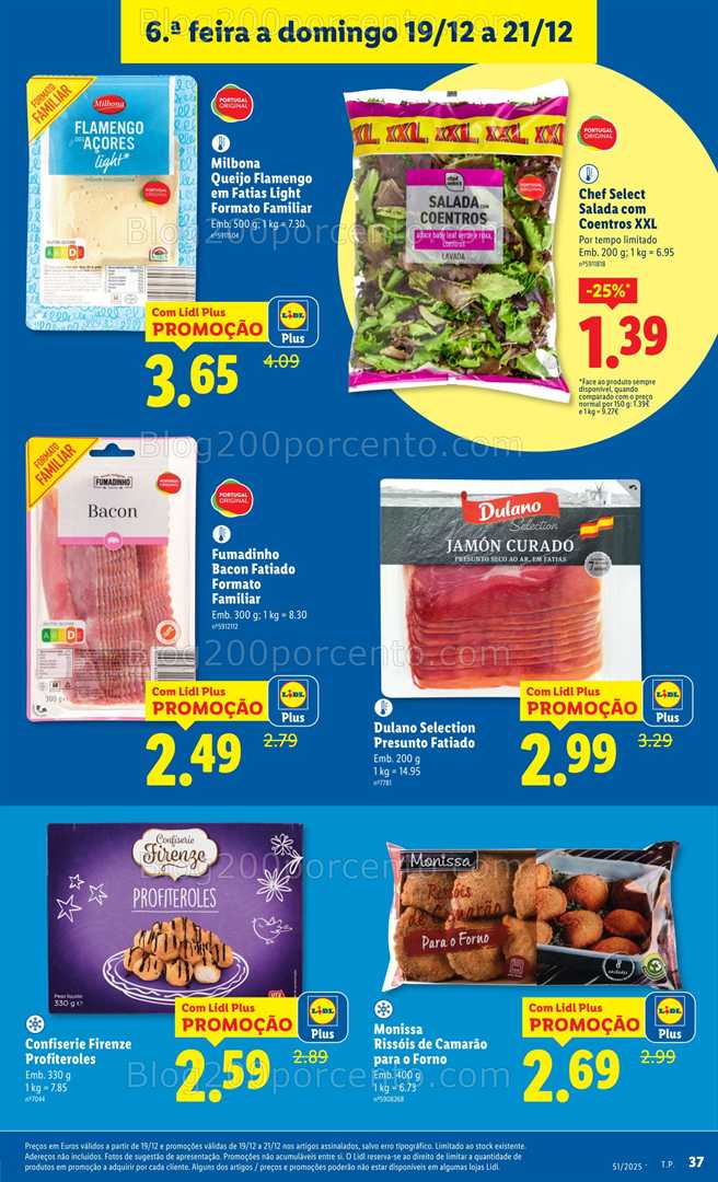 Antevisão Folheto LIDL Promoções Fim de Semana - 19 a 21 dezembro