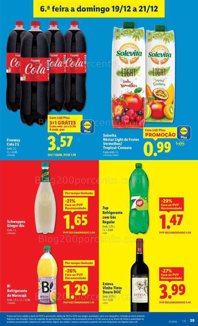 Antevisão Folheto LIDL Promoções Fim de Semana - 19 a 21 dezembro