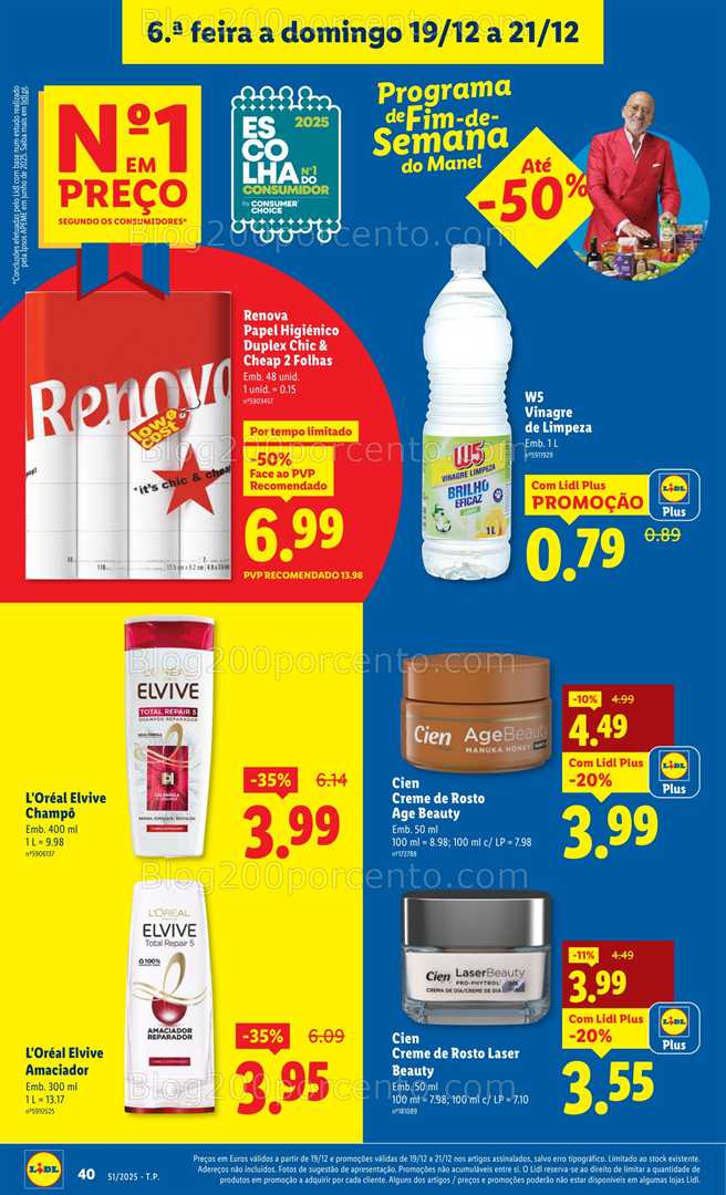 Antevisão Folheto LIDL Promoções Fim de Semana - 19 a 21 dezembro