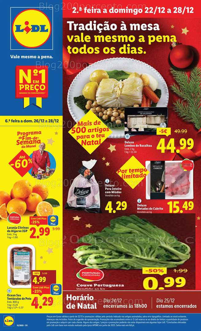 Antevisão Folheto LIDL Promoções de 22 a 28 dezembro - Edição Digital