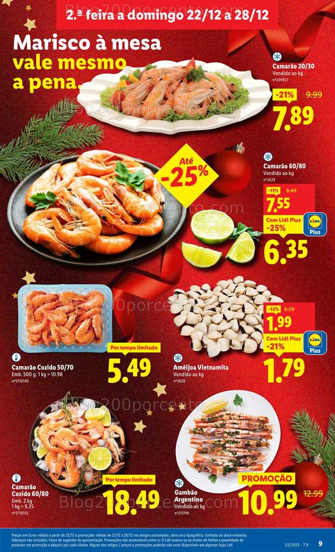 Antevisão Folheto LIDL Promoções de 22 a 28 dezembro - Edição Digital