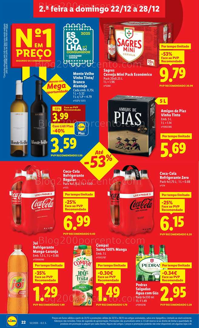 Antevisão Folheto LIDL Promoções de 22 a 28 dezembro - Edição Digital