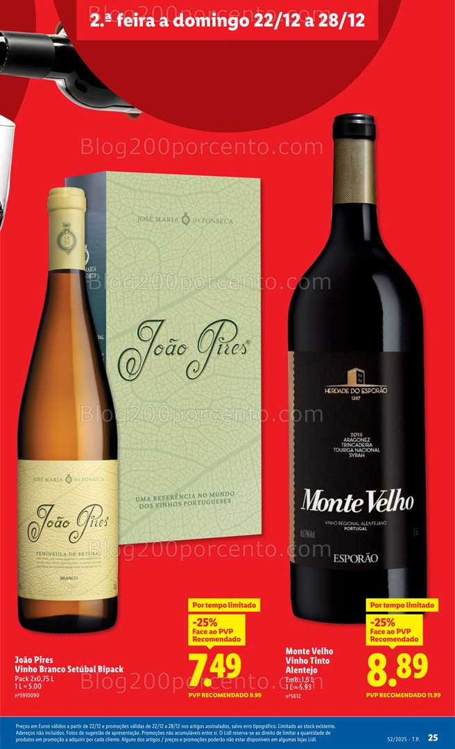 Antevisão Folheto LIDL Promoções de 22 a 28 dezembro - Edição Digital