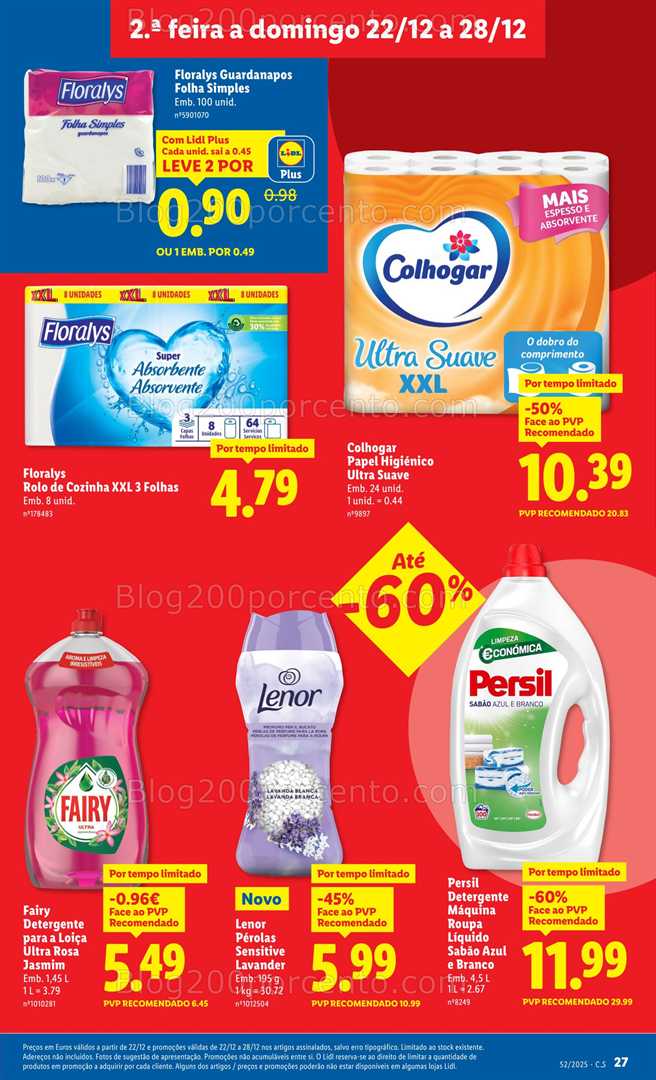 Antevisão Folheto LIDL Promoções de 22 a 28 dezembro - Edição Digital