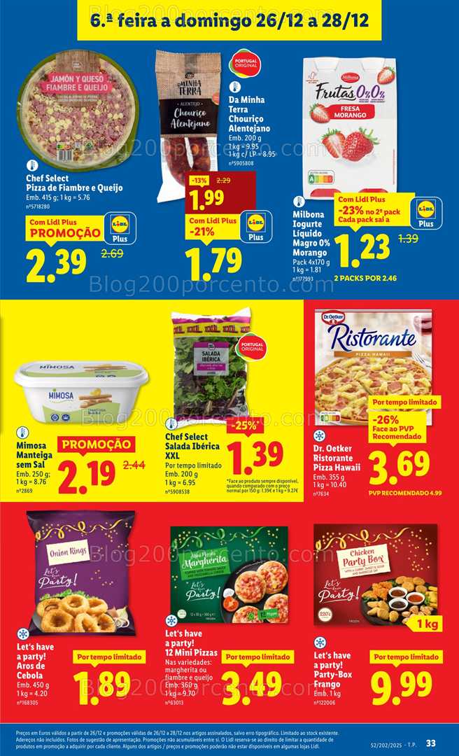 Antevisão Folheto LIDL Promoções de 22 a 28 dezembro - Edição Digital