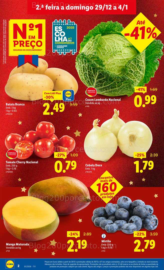 Antevisão Folheto LIDL Promoções 29 dezembro a 4 janeiro