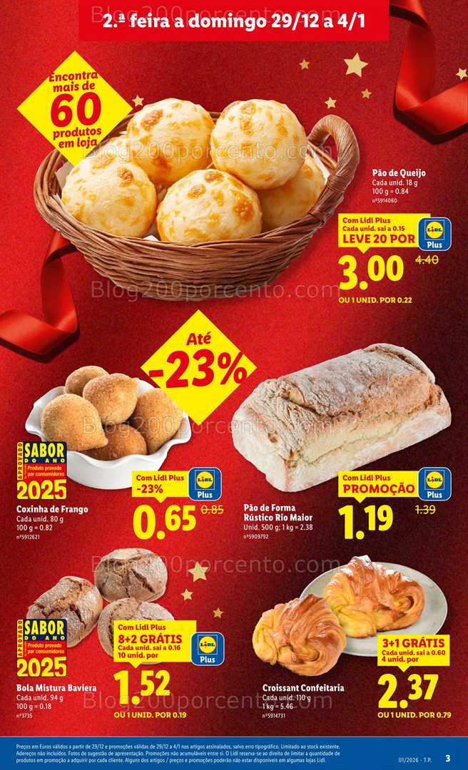 Antevisão Folheto LIDL Promoções 29 dezembro a 4 janeiro