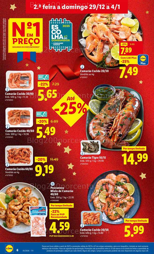 Antevisão Folheto LIDL Promoções 29 dezembro a 4 janeiro