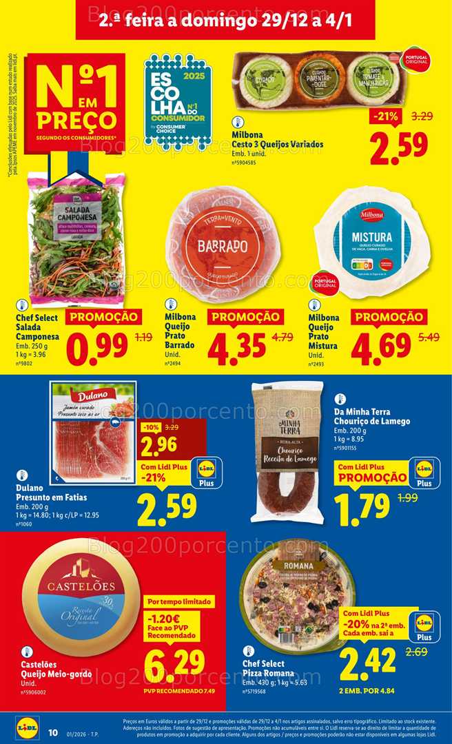 Antevisão Folheto LIDL Promoções 29 dezembro a 4 janeiro