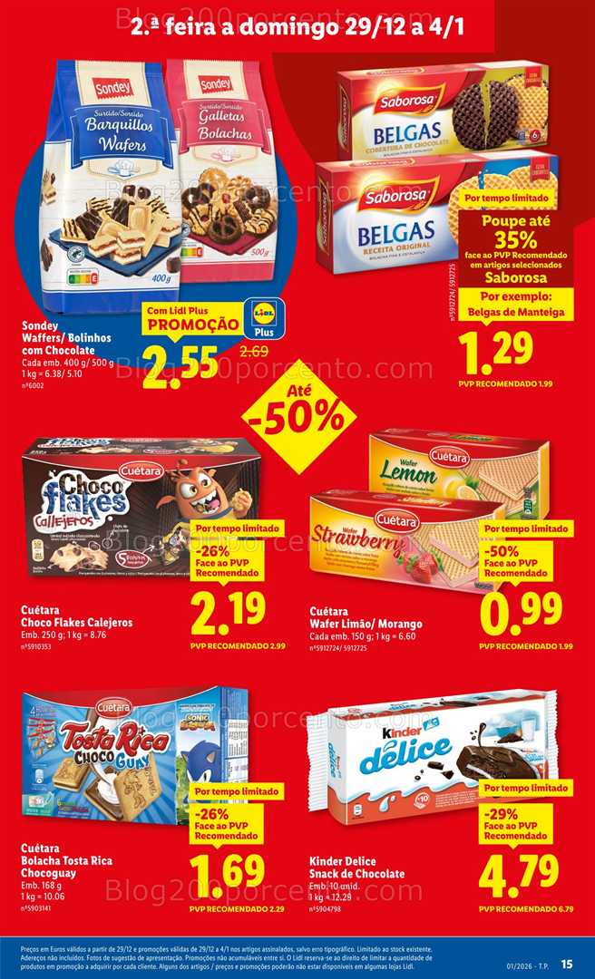Antevisão Folheto LIDL Promoções 29 dezembro a 4 janeiro