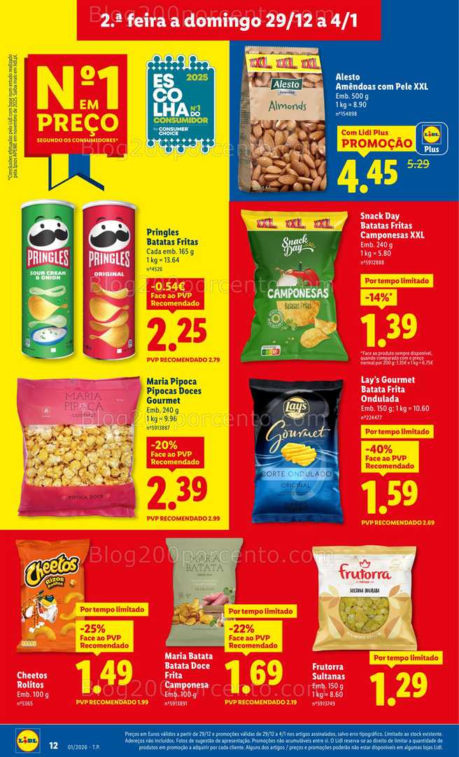Antevisão Folheto LIDL Promoções 29 dezembro a 4 janeiro